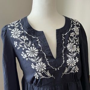 LOFT Embroidered Blouse